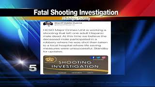 Hidalgo Co. Sheriff's Office Investigates Shooting