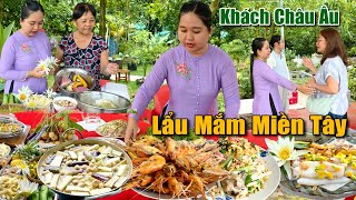 Hội Ngộ Chị Hà Ở Vương Quốc Bỉ Về Vườn Nấu Bữa Tiệc Lẩu Mắm Miền Tây / Tập 121