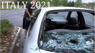 Devastating hailstorm Hits in Italy Damaging Hundreds Of Vehicles