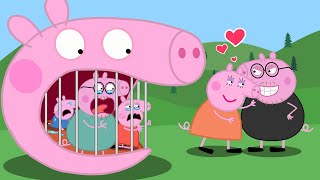 Peppa turns into a giant cage!!? Peppa Pig Funny Animation