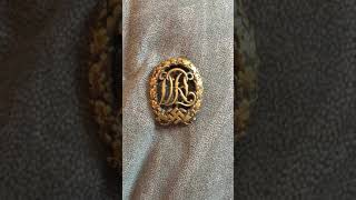 WW2 GERMAN DRL SPORTS BADGE IN BRONZE.