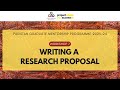 Writing a Research Proposal | Workshop 7/10 by OPP x Project EduAccess