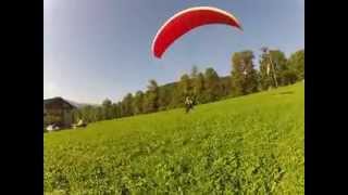 Gleitschirmfliegen am Jenner - Landeplatz