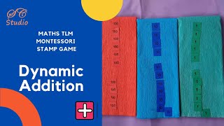 Dynamic Addition using Montessori Stamp Game | Sans Craft Studio | Addition TLM