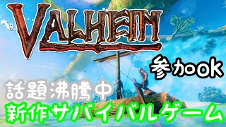 新作サバイバルゲームをプレイ！！【Valheim】【えび】【砂狐さん】【コラボ】