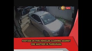 CCTV Footage: Van crashes into four parked vehicles in Pamburana