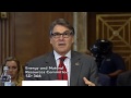 rick perry loses cool when sen franken confronts him on climate change