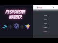 Responsive Navbar with a Mega menu using React Vite & Tailwind CSS