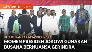 Presiden Jowo Widodo Menghadiri Penutupan Rapimnas Partai Gerindra | Liputan 6