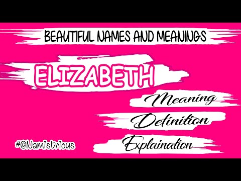 What name is short for Elizabeth?