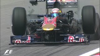 F1 HISTORY 2010 Crash Chinese GP Sebastien Buemi