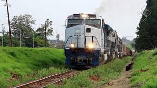 Following a freight train along the São Paulo-Paraná Railway