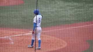 【専修大学 角田投手 ８回表 １死２３塁のピンチでギアチェンジ】 vs 青山学院大学 2014年 東都大学野球 １部２部入替戦 ３回戦