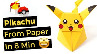 How To Make Origami Pikachu || Easy Origami || How To Make Pokémon Origami