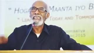 Mid ka mid ah qudbadihii qiirada lahaa Ee Prof jawaari\