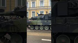 LEOPARD 2A7, NATO forces. Estonia. #shorts #leopard #NATO #tank #military #parade