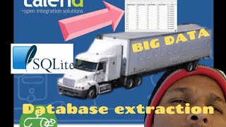 How to extract data from a SQLITE database and write it into a file (Talend job)