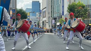 園田エイサー美ら桐朋with園田青年会　新宿エイサー祭り2024 高野ビル前