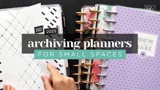 ARCHIVING OLD PLANNERS :: MY CONDENSED ARCHIVING SYSTEM FOR STORING COMPLETED DISCBOUND PLANNERS