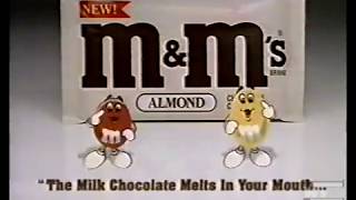M&Ms Almond Chocolate Candies commercial 1993
