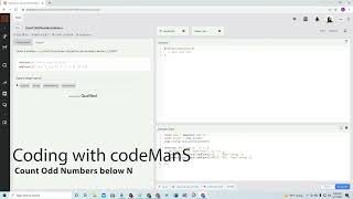 (Archived) Codewars 8 kyu Count Odd Numbers below N JavaScript