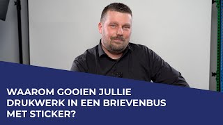 18 vragen aan Henk van Os - Waarom gooien jullie drukwerk in een brievenbus met sticker?