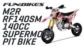 Product Overview: M2R Racing RF140SM 140cc 82cm CRF110 Supermoto Pit Bike