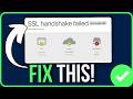 HOW TO FIX SSL HANDSHAKE FAILED ERROR CODE 525 (2026)