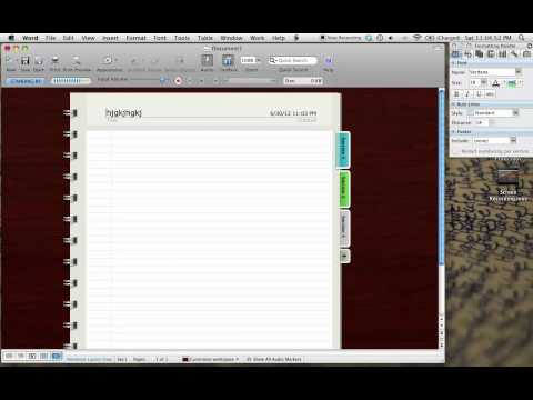 How To- MAC Word Notebook Layout How To- MAC Word Notebook Layout