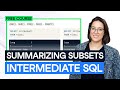 SQL Data Filtering: Using WHERE and Aggregate Functions
