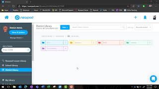 How to find a Nearpod lesson in District Library