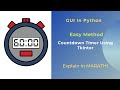 Countdown timer using python | Python | Python project for beginners