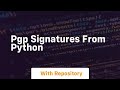 PGP signatures from Python