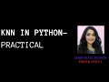 KNN in Python | KNearest Neighbors in Python  |Machine Learning