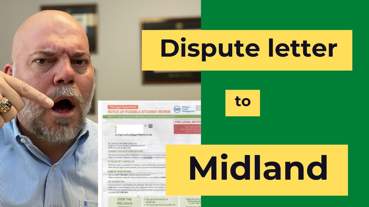 DISPUTE LETTER 2024: Midland Funding / Midland Credit Management ...