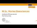 M.Sc. Marine Geosciences