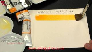 Winsor \u0026 Newton Artists' Water Colour paint Indian Yellow 319 Series 1