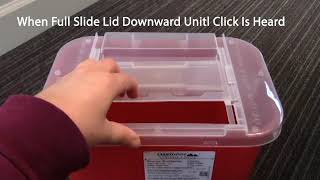 2 gallon slide Sharps Container