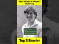 Most Wickets In Women's World Cup 🏆 Top 5 Bowler 🔥 #shorts #ghulangoswami