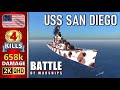 BATTLE OF WARSHIPS ⚓ SAN DIEGO : 4 KILLS - 658k DAMAGE 💥