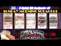 OLD SCHOOL CASINO SLOTS: BLACK & WHITE DOUBLE JACKPOT QUICK HITS SLOT PLAY! SUNDAY MORNING SCRAGGLE!