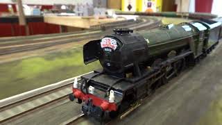 B.M.Rly.S: The HORNBY/NRM is, No.60103 'Flying Scotsman', was running on OO Gauge Layout.