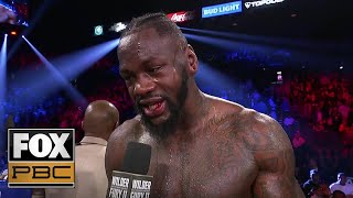 Wilder on first career loss: 'I wish my corner would’ve let me go out on my shield' | PBC ON FOX