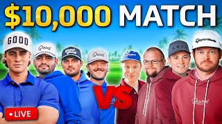 🔴 LIVE | $10,000 Good Good vs Foreplay Charity Golf Match