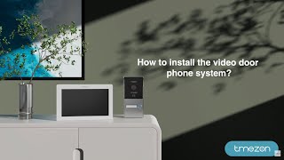 【Animated demo】 How to install the video door phone system? MZ-IP-V718TW