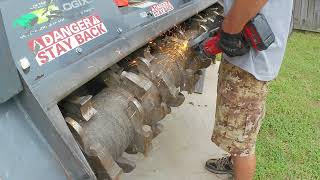 Sharpening Forestry Mulcher Teeth