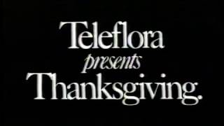 1984 Teleflora Florists Present Thanksgiving TV Commercial