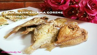 IKAN MASIN GELAMA GORENG dgn lauk kampung lemak turi, sambal belacan, telur dadar Resepi Alexiswandy