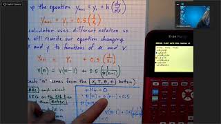 Calculator TI-84 Euler's Method H11N, H11