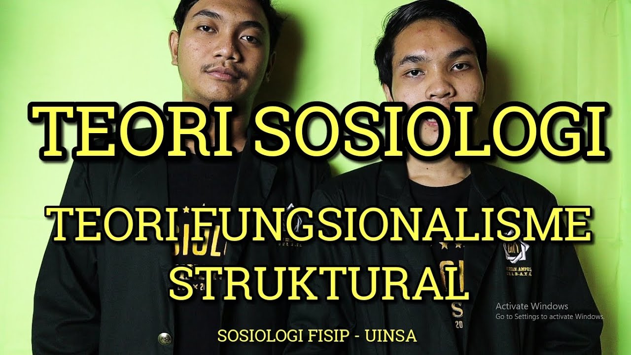 UINSA SOSIOLOGI ― Analisa Teori Fungsionalisme Struktural | Lembaga ...